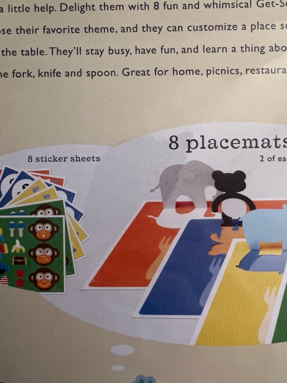 Hello Hanna "Hello Jungle" Get-Set Animal Pop-Up Placemats - Picture 6 of 8